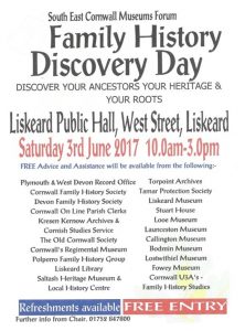 Liskeard Grand Family History Day