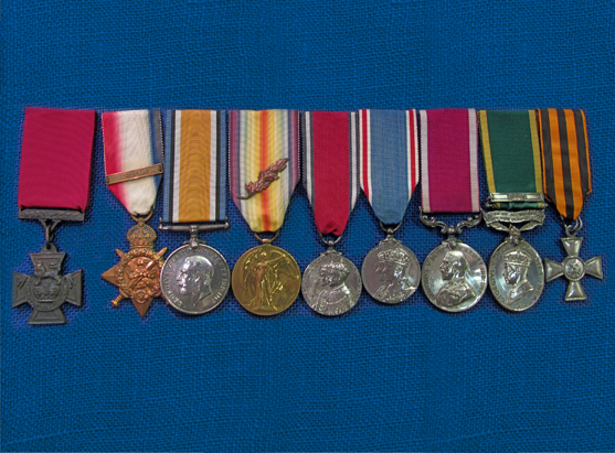Medals at Cornwall's Regimental Museum