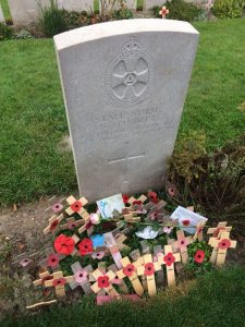 Nellie Spindler Grave, Belgium. WW1