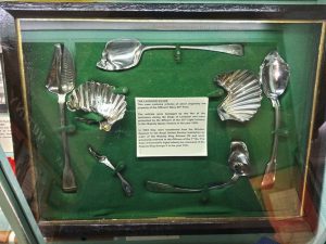 Lucknow Silver, Lucknow area in Cornwall's Regimental Museum, Bodmin Keep, Lucknow, Siege of Lucknow, India, DCLI