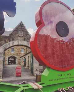 Poppy of Honour at Bodmin Keep, WW1 WW2, On the weekend we remember D Day, 75 Years